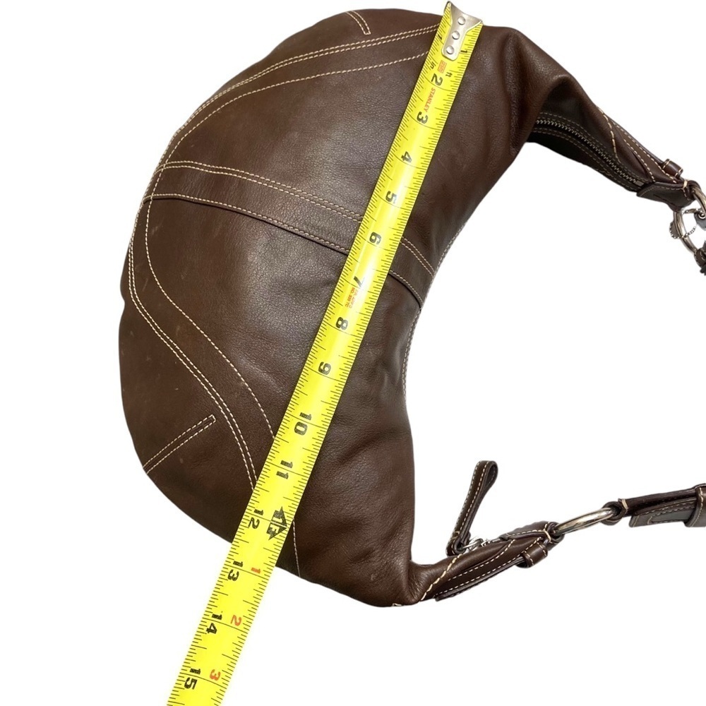 Coach 10032 brown leather large soho hobo bag - Picture 6 of 16